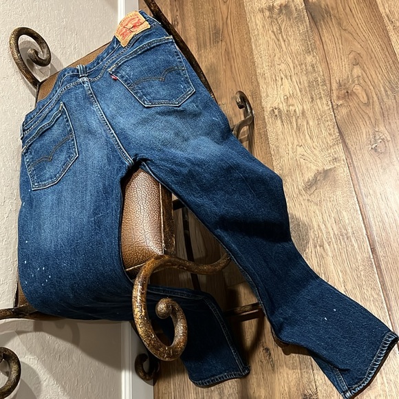 Like New Classic Men’s Vintage 511 Levi’s Spot Painted Distressed Jeans! - Picture 3 of 9